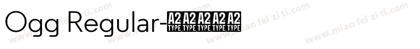 Ogg Regular字体转换